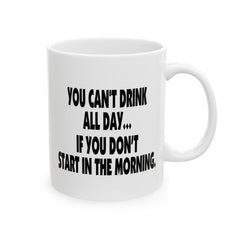 Drink All Day Mug - White