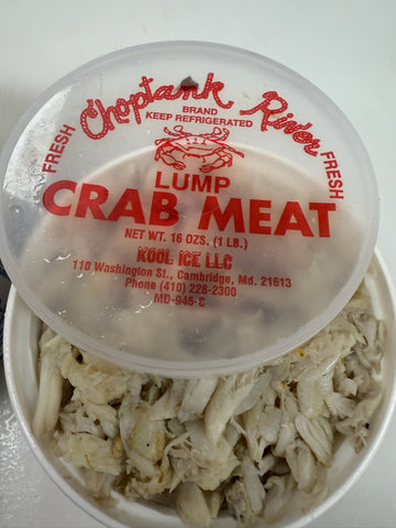 Fresh Lump Domestic Crab Meat (Never Frozen).