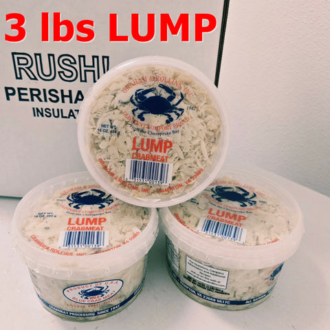 Crab Meat - 3 lbs LUMP