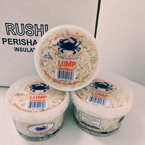 3 lbs Fresh LUMP Domestic Crab Meat