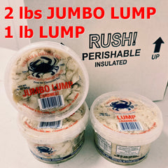 Crab Meat - 2 lbs JUMBO  & 1 lb LUMP