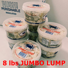 Crab Meat - 8 lbs JUMBO LUMP