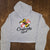 Crabcake Girl Crop Top Hoodie - Grey